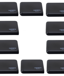10 Peças de Receptores SuperTV Black X Ultra Hd 4K Wi-Fi 16GB Bivolt