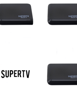 3 Peças de Receptores SuperTV Black X Ultra Hd 4K Wi-Fi 16GB Bivolt
