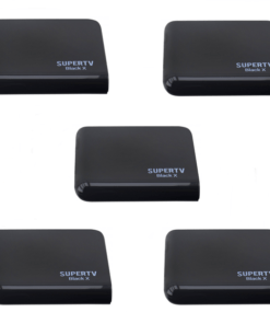 5 Peças de Receptores SuperTV Black X Ultra Hd 4K Wi-Fi 16GB Bivolt