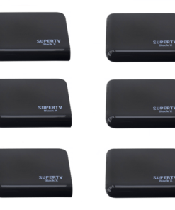 6 Peças de Receptores SuperTV Black X Ultra Hd 4K Wi-Fi 16GB Bivolt