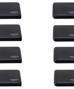 8 Peças de Receptores SuperTV Black X Ultra Hd 4K Wi-Fi 16GB Bivolt