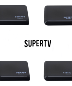4 Peças de Receptores SuperTV Black X Ultra Hd 4K Wi-Fi 16GB Bivolt